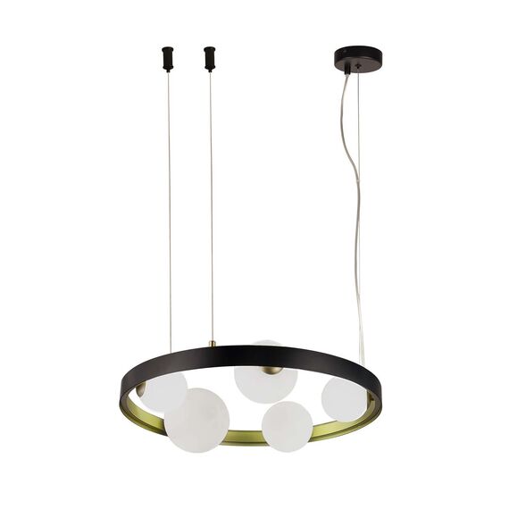 F-Promo 4628-5P, подвесная люстра, D550xH200/1500, 5xG9x28W, excluded, изображение 2