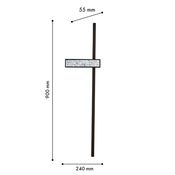 Favourite 4704-2W, настенный светильник, D55xW240xH900, LEDx20W, 880LM, 4000K, included, изображение 3
