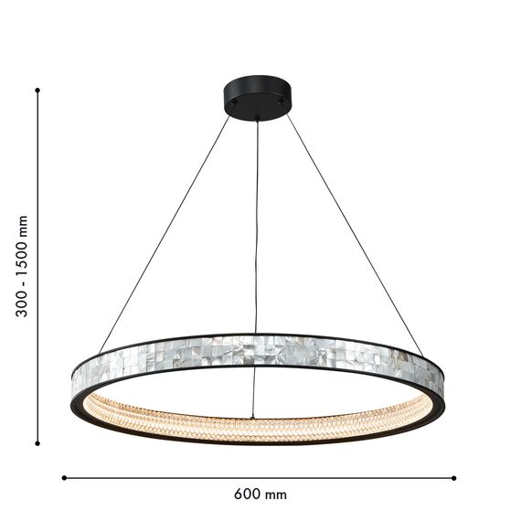 Favourite 4704-6P, подвесная люстра, D600xH300/1500, LEDx35W, 1050LM, 4000K, included, изображение 3