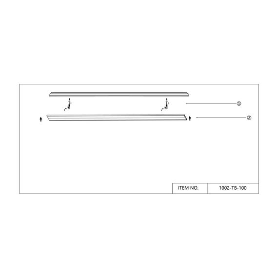 Favourite 1002-TB-100, шинопровод, L1000xW30xH5, IP20, изображение 3