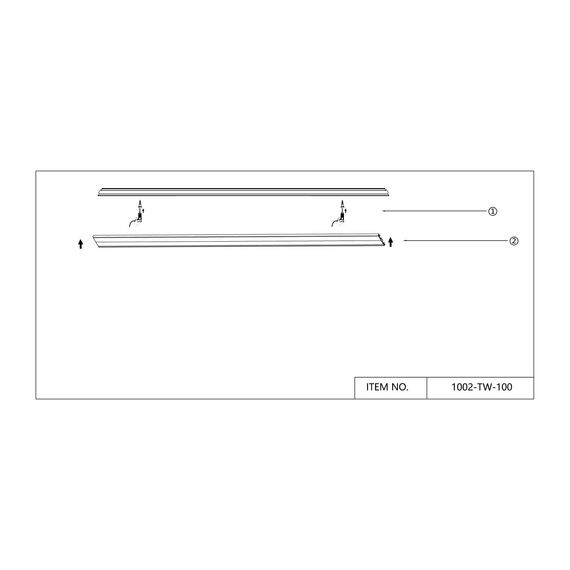 Favourite 1002-TW-100, шинопровод, L1000xW30xH5, IP20, изображение 3