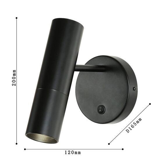 Favourite 2107-1W, настенный светильник, D165xW120xH200, 1xLEDx5W, 400LM, 3000K, included, switch, изображение 3