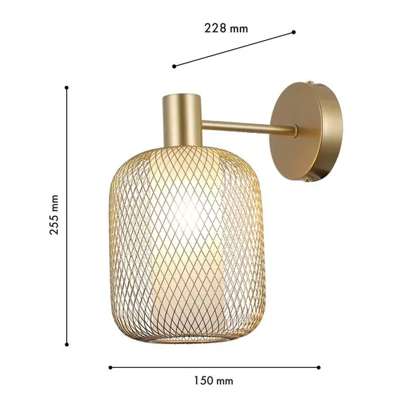 F-Promo 4603-1W, настенный светильник, D230xW150xH255, 1xE14x60W, excluded, изображение 3