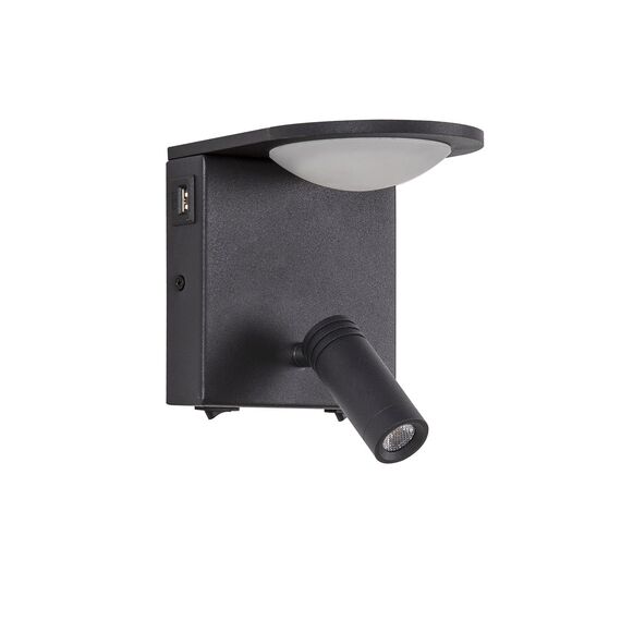 Favourite 4064-2W, настенный светильник, D135xW120xH170, 1xLEDx3W + 1xLEDx5W, 640LM, 4000K, included, switch, USB, изображение 2