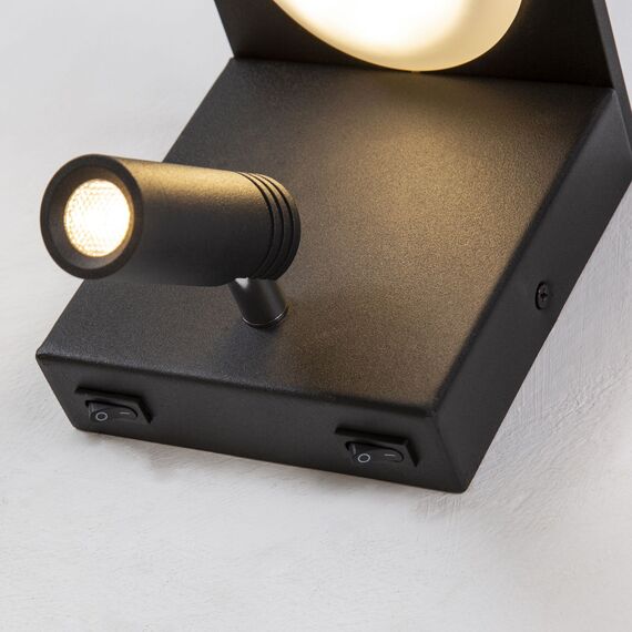 Favourite 4064-2W, настенный светильник, D135xW120xH170, 1xLEDx3W + 1xLEDx5W, 640LM, 4000K, included, switch, USB, изображение 4