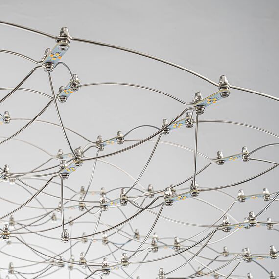 Favourite 4305-12P, подвесная люстра, D1250xH420/2420, LEDx143W, 6200LM, 3000K/4500K/6000K, included, remote control, изображение 9