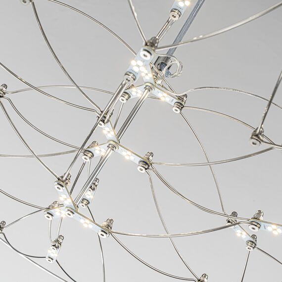 Favourite 4305-6P, подвесная люстра, D585xH190/2190, LEDx23W, 5300LM, 3000K/4500K/6000K, included, remote control, изображение 8