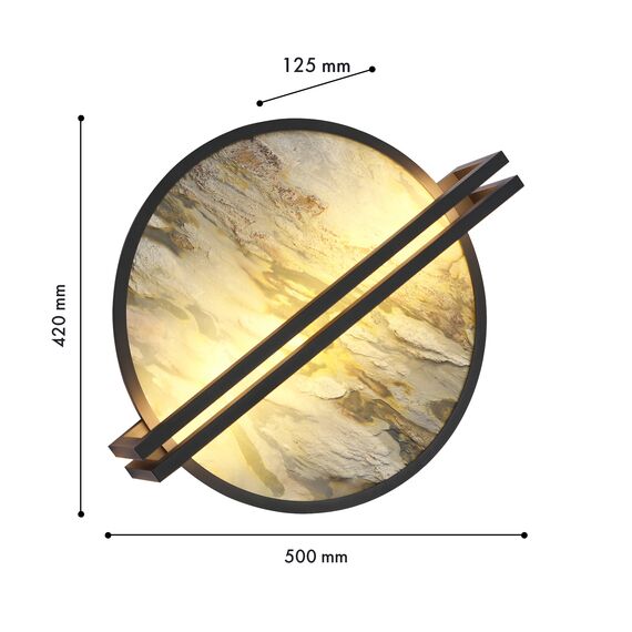 Favourite 4444-1W, настенный светильник, D125xW500xH420, LEDx20W, 140LM, 4000K, included, изображение 3
