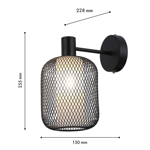 F-Promo 4602-1W, настенный светильник, D230xW150xH255, 1xE14x60W, excluded, изображение 3