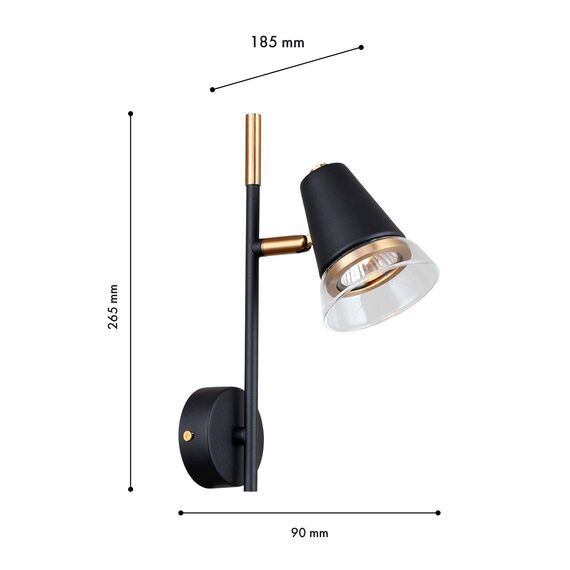 F-Promo 4618-1W, настенный светильник, D185xW90xH265, 1xGU10x35W, excluded, изображение 3