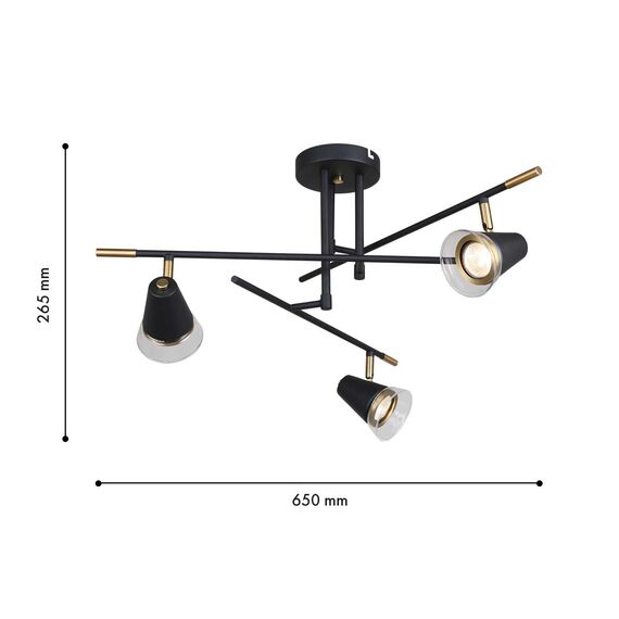 F-Promo 4618-3C, потолочная люстра, D650xH360, 3xGU10x35W, excluded, изображение 3