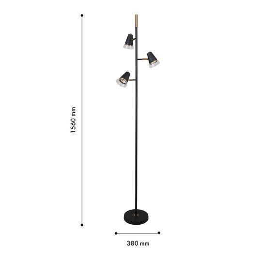 F-Promo 4618-3F, напольный светильник, D380xH1560, 3xGU10x35W, excluded, изображение 3