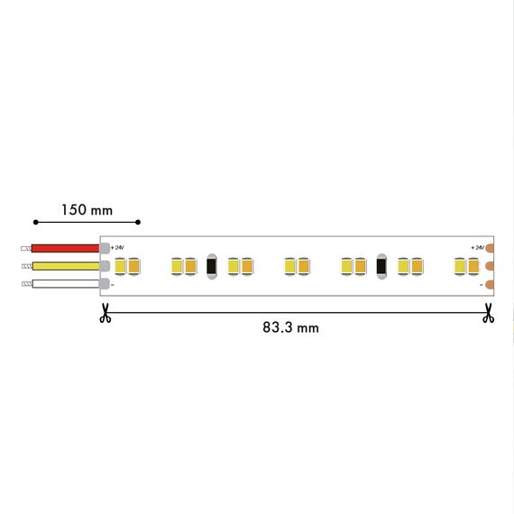 Favourite 2001-62020, лента светодиодная, 5M, SMD2835, 19.8W/m, 2700-6500K, IP20