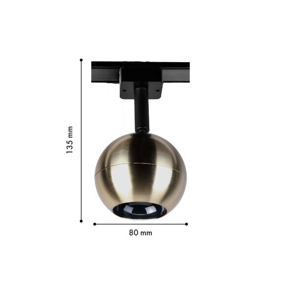 Favourite 4229-1U, трековый светильник, D80xH135, LEDx8W, 42V, 500LM, 3000-6000K, CRI>90, included, изображение 2