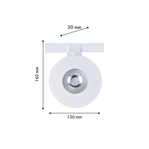 Favourite 4231-1U, трековый светильник, D130xH160, LEDx8W, 42V, 550LM, 3000-6000K, CRI>90, included, изображение 2