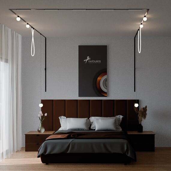 Favourite 4232-1U, трековый светильник, D55xH140, LEDx8W, 42V, 600LM, 3000-6000K, CRI>90, included, изображение 4