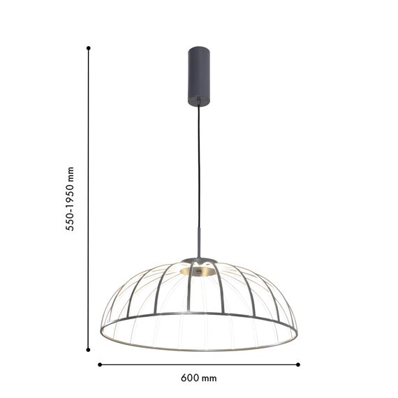 Favourite 4285-6P, подвесная люстра, D600xH500/1900, LEDx60W, 5700LM, 4000K, included, изображение 3