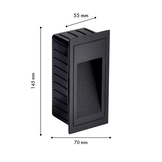Favourite 4396-2W, уличный светильник, D55xW70xH145, cutout:W65xH130, LEDx3W, 263LM, 3000K, IP66, included, изображение 2