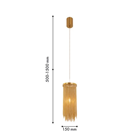 Favourite 4491-1P, подвес, D150xH500/1500, 1xE14x40W, excluded, изображение 2