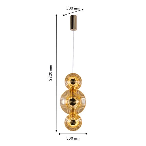 Favourite 4571-6P, подвес, L300xW200xH2220, LEDx33W, 2300LM, 4000K, included, изображение 2
