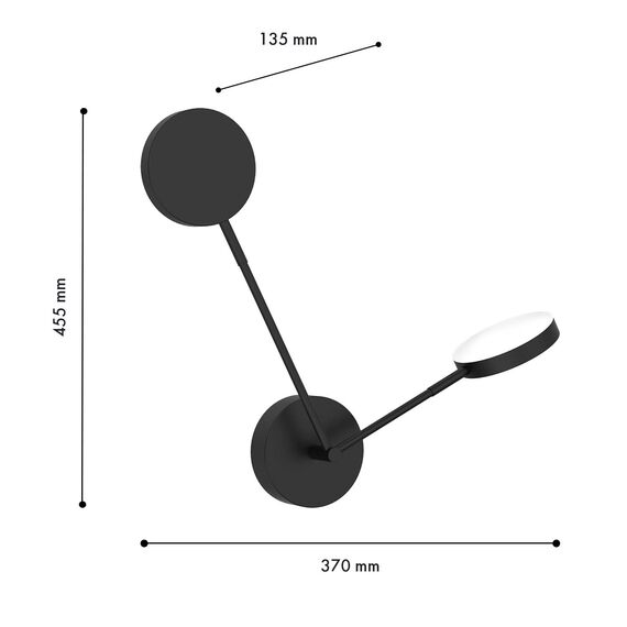 Favourite 4631-2W, настенный светильник, D135xW370xH455, 2xLEDx6W, 570LM, 4000K, included, изображение 5