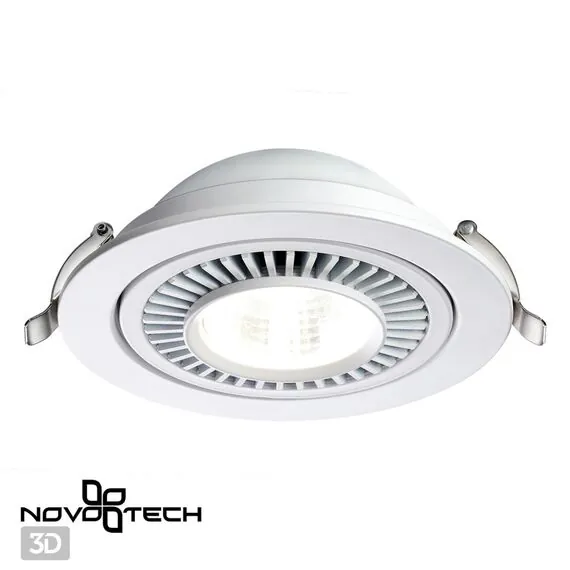 NOVOTECH 358817 SPOT NT21 278 белый Светильник встраиваемый светодиодный IP20 LED 18W 1600Лм 4000K 220V GESSO, изображение 5