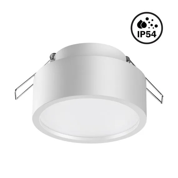 NOVOTECH 358903 SPOT NT22 337 белый Встраиваемый влагозащищенный светильник IP54 LED 4000K 10W 220V MAY