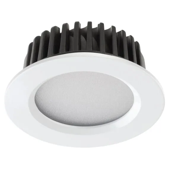 NOVOTECH 357907 SPOT NT19 290 белый Встраиваемый светильник IP44 LED 4000K 10W 100-265V DRUM