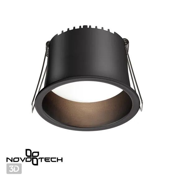 NOVOTECH 358900 SPOT NT22 283 черный Светильник встраиваемый светодиодный IP20 LED 4000К 9W 220V TRAN, изображение 4