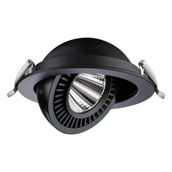 NOVOTECH 358818 SPOT NT21 278 черный Светильник встраиваемый светодиодный IP20 LED 18W 1600Лм 4000K 220V GESSO