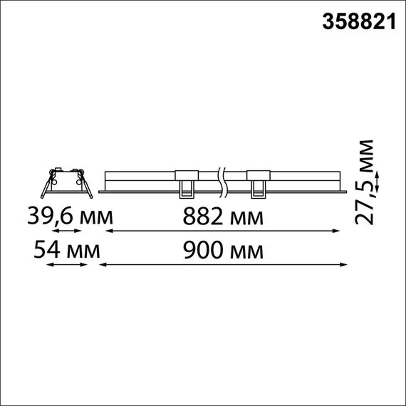 NOVOTECH 358821 SPOT NT22 304 черный Встраиваемый светодиодный светильник IP20 LED 4000K 24W 220V ITER, изображение 2