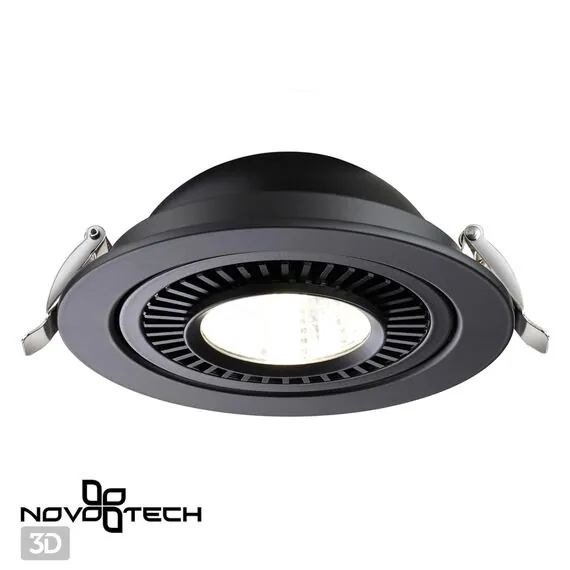 NOVOTECH 358818 SPOT NT21 278 черный Светильник встраиваемый светодиодный IP20 LED 18W 1600Лм 4000K 220V GESSO, изображение 6