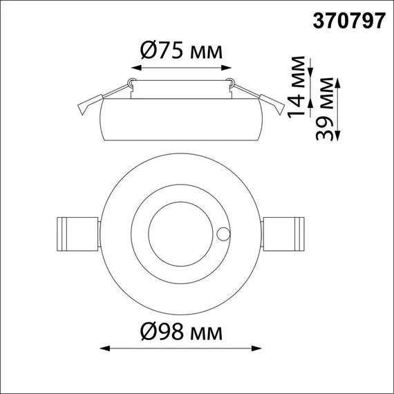 NOVOTECH 370797 SPOT NT21 335 белый/белый Светильник встраиваемый влагозащищенный IP44 GU10 50W 220V WATER, изображение 2