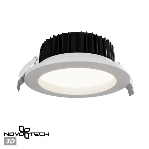 NOVOTECH 359415 SPOT NT24 000 белый Светильник встраиваемый с переключателем цв. температуры IP44 LED 20W 170-265V 3000К\4000К\6000К DRUM, изображение 5