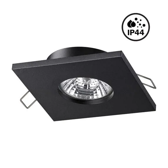 NOVOTECH 370805 SPOT NT22 329 черный Светильник встраиваемый влагозащищенный IP44 GU10 50W 220V AQUA