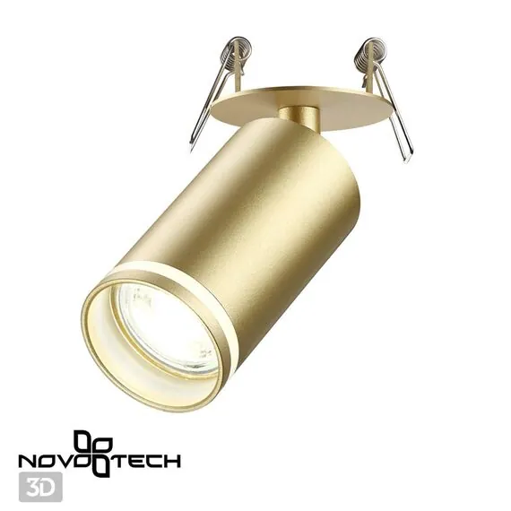 NOVOTECH 370882 SPOT NT22 311 матовое золото Cветильник встраиваемый IP20 GU10 9W 220V ULAR, изображение 4