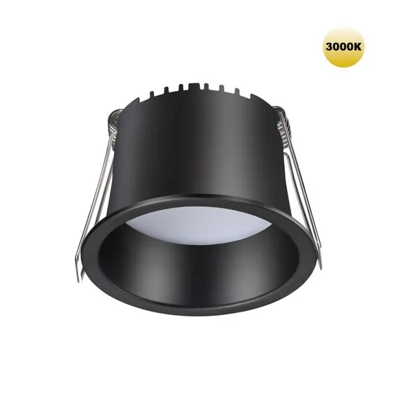 NOVOTECH 359233 SPOT NT23 282 черный Светильник встраиваемый светодиодный IP20 LED 6W 220V 360Лм 3000К TRAN