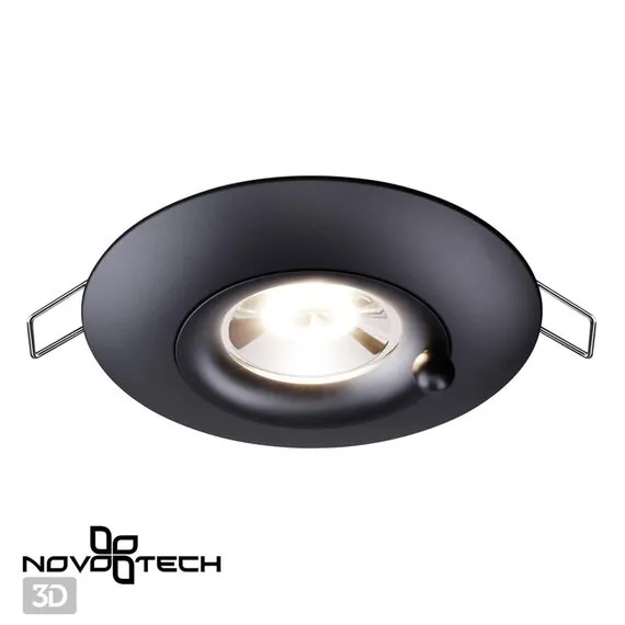 NOVOTECH 370792 SPOT NT21 335 черный Светильник встраиваемый влагозащищенный IP44 GU10 50W 220V WATER, изображение 4