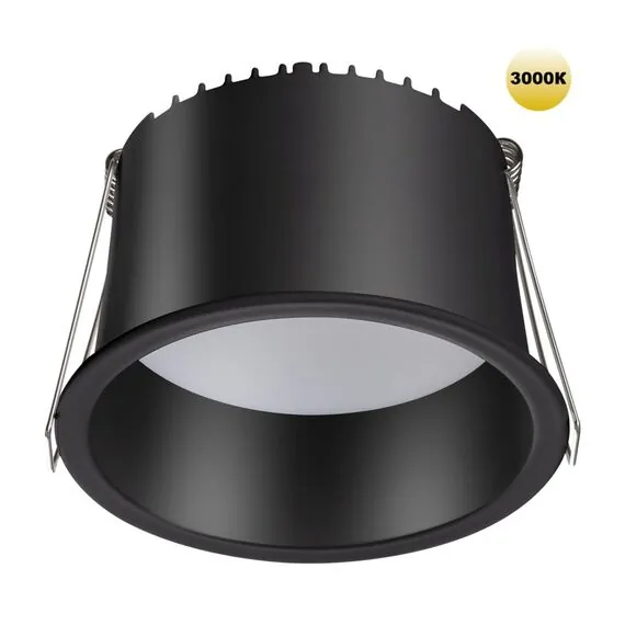 NOVOTECH 359237 SPOT NT23 282 черный Светильник встраиваемый светодиодный IP20 LED 12W 220V 840Лм 3000К TRAN