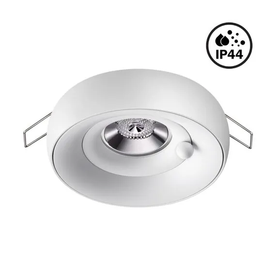 NOVOTECH 370797 SPOT NT21 335 белый/белый Светильник встраиваемый влагозащищенный IP44 GU10 50W 220V WATER