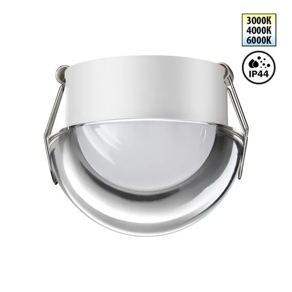 NOVOTECH 359434 SPOT NT24 000 белый Светильник встраиваемый влагозащищенный с переключателем цв.температуры IP44 LED 10W 220-240V 3000/4000/6000K 750Лм LARGO