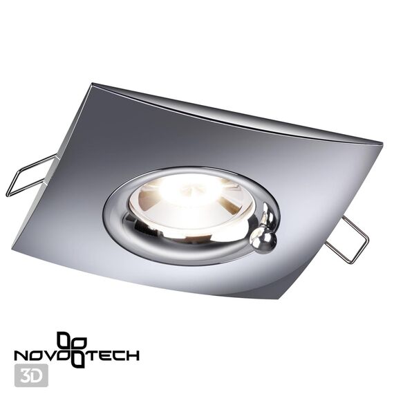 NOVOTECH 370794 SPOT NT21 336 хром Светильник встраиваемый влагозащищенный IP44 GU10 50W 220V WATER, изображение 4
