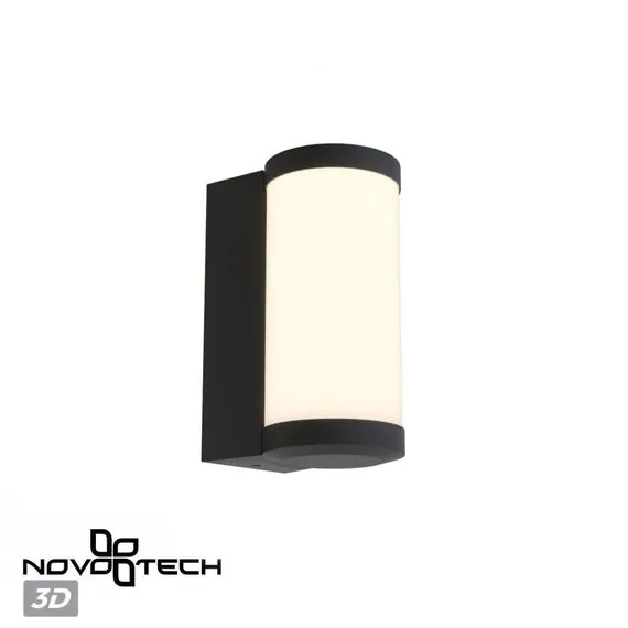NOVOTECH 359300 STREET NT24 000 черный Светильник ландшафтный настенный IP65 LED 6W 4000K 180-265V OPAL, изображение 5