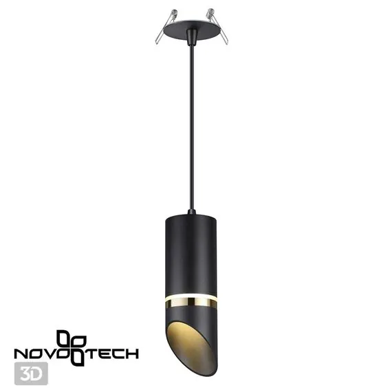 NOVOTECH 370907 SPOT NT22 330 черный/золото Светильник встраиваемый влагозащищенный IP44 GU10 9W 220V DELTA, изображение 5