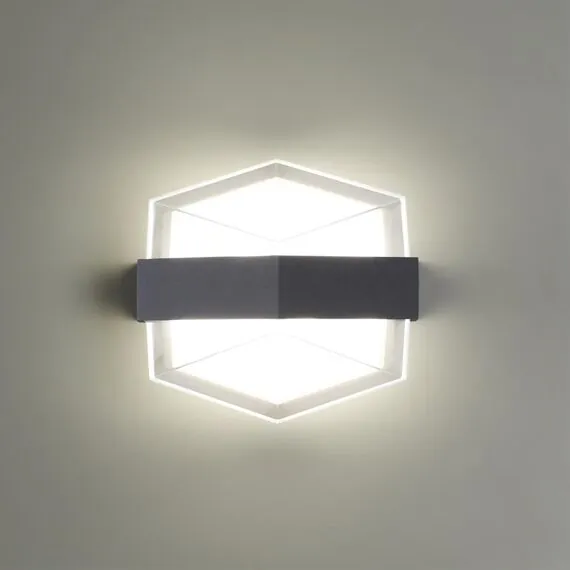 NOVOTECH 358574 STREET NT21 380 темно-серый Ландшафтный настенный светильник IP54 LED 4000K 12W 85-265V KAIMAS, изображение 4