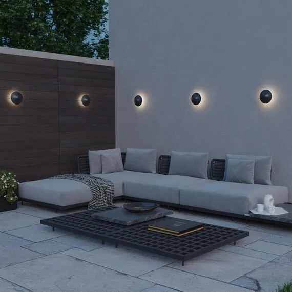 NOVOTECH 359301 STREET NT24 000 черный Светильник ландшафтный настенный IP65 LED 7W 4000K 175-265V FUNG, изображение 3