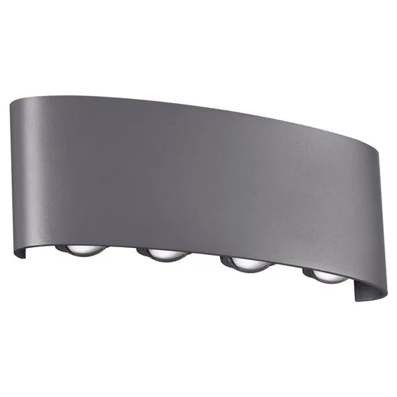 NOVOTECH 358461 STREET NT20 376 темно-серый  Ландшафтный настенный светильник IP54 LED 4000K 8W 85-265V CALLE