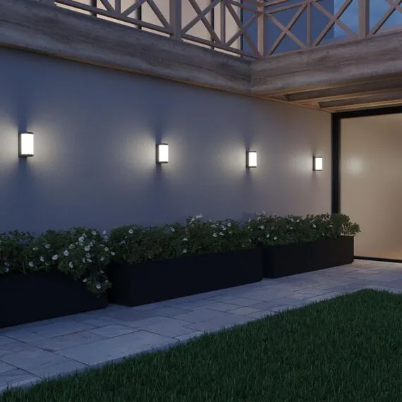 NOVOTECH 359300 STREET NT24 000 черный Светильник ландшафтный настенный IP65 LED 6W 4000K 180-265V OPAL, изображение 3