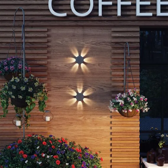 NOVOTECH 358463 STREET NT20 377 темно-серый  Ландшафтный настенный светильник IP54 LED 4000K 6W 85-265V CALLE, изображение 3