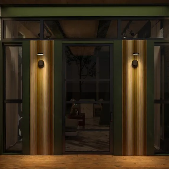 NOVOTECH 359406 STREET NT24 000 черный Светильник ландшафтный настенный с выключателем-диммером IP54 LED 4W 220-240V 4000K 400Лм ELEGANCE, изображение 3